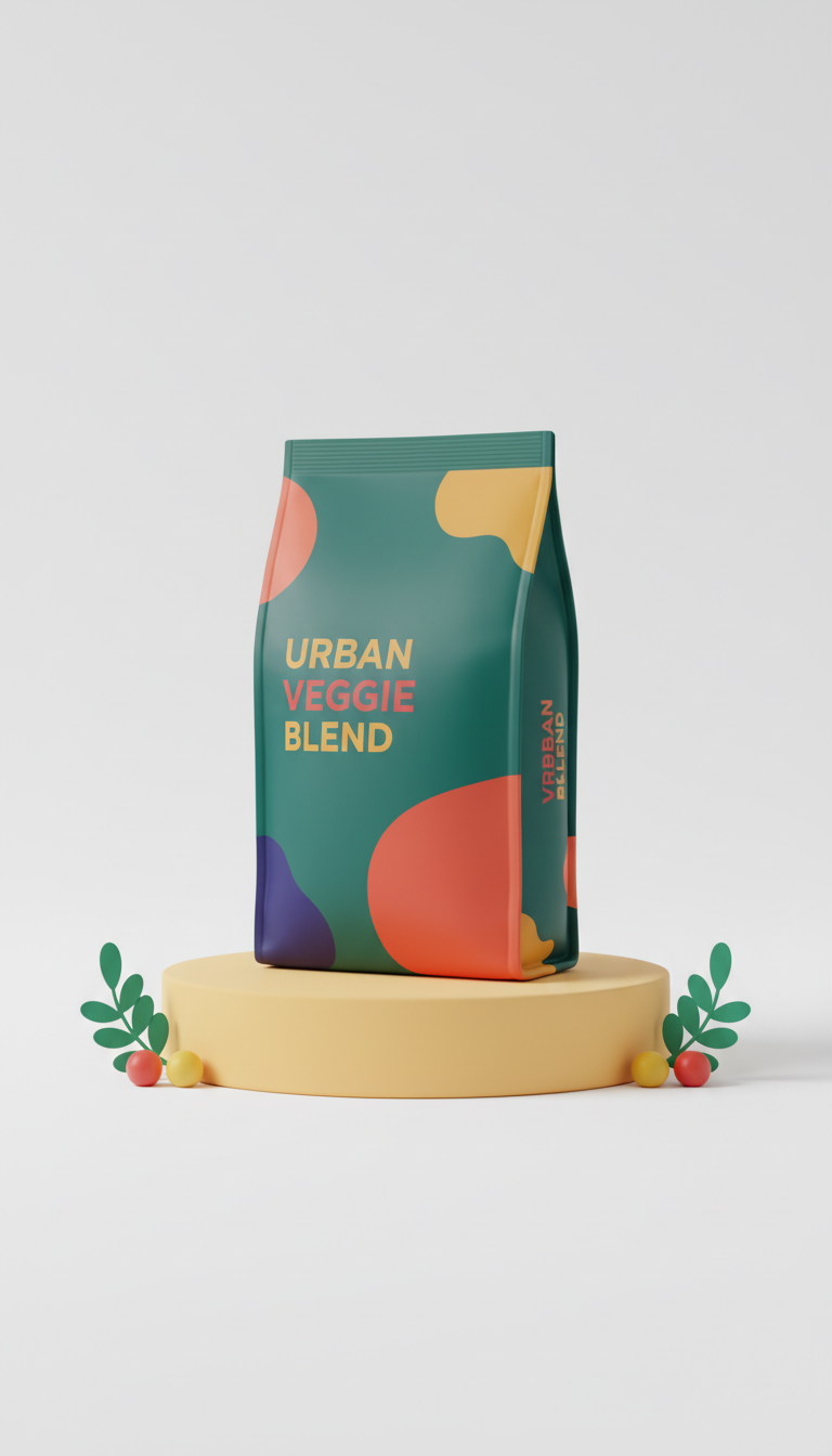 Urban veggie blend fertilizer bag